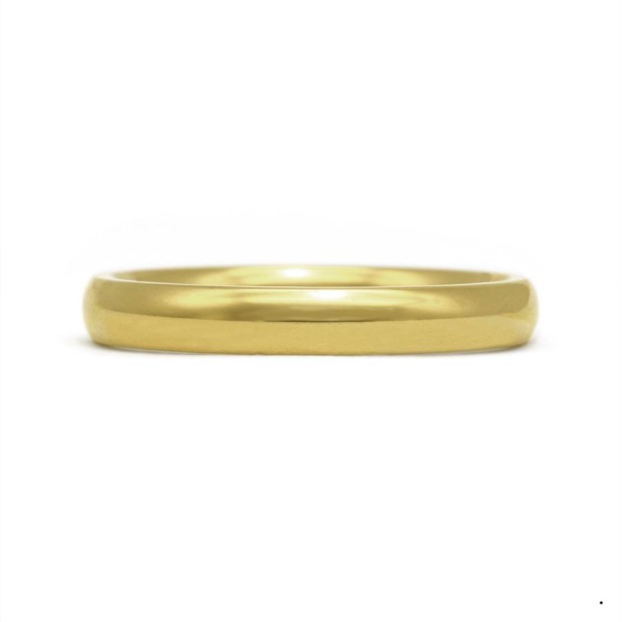 指輪 18金 イエローゴールド 甲丸リング 幅3.0mm ピンキーリングも
