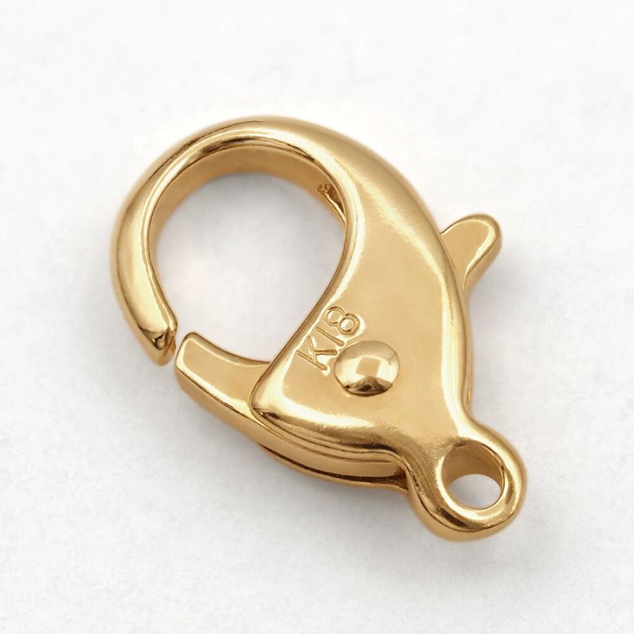 【1個売り】 留め具 18金 イエローゴールド フック 縦10.0mm カニカン カニ環 クラスプ｜手芸用品 金具 飾り パーツ 部品 K18YG 貴金属_2