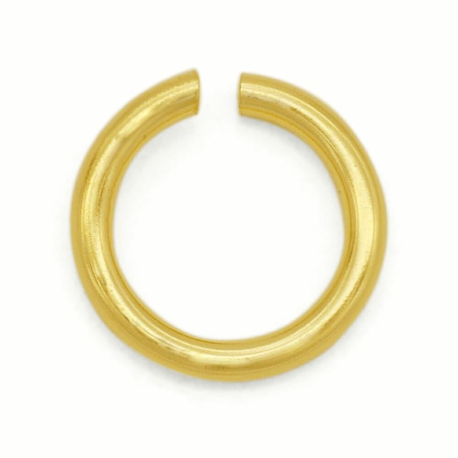 1個売り】 丸カン 18金 イエローゴールド 丸環 線径0.5mm 直径3.5mm 