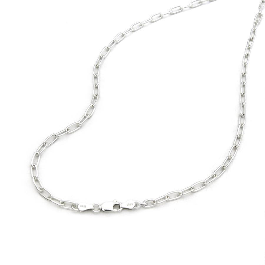 ネックレス チェーン シルバー925 ロング小豆チェーン 幅4.0mm ネックレス チェーン シルバー925 ロング小豆チェーン 幅4.0mm