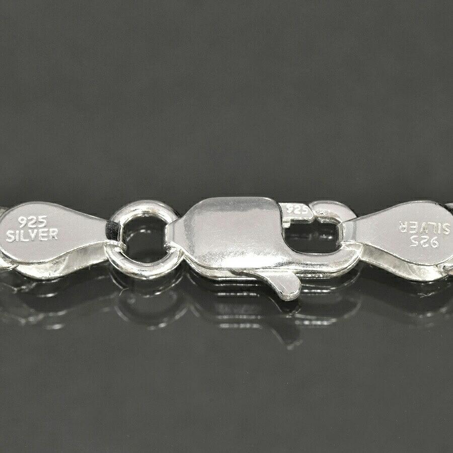5203 SILVER925 ITALY製 2面カットロング&ショートチェーン ネックレス チェーン シルバー925 2面カットロング小豆チェーン 幅4.5