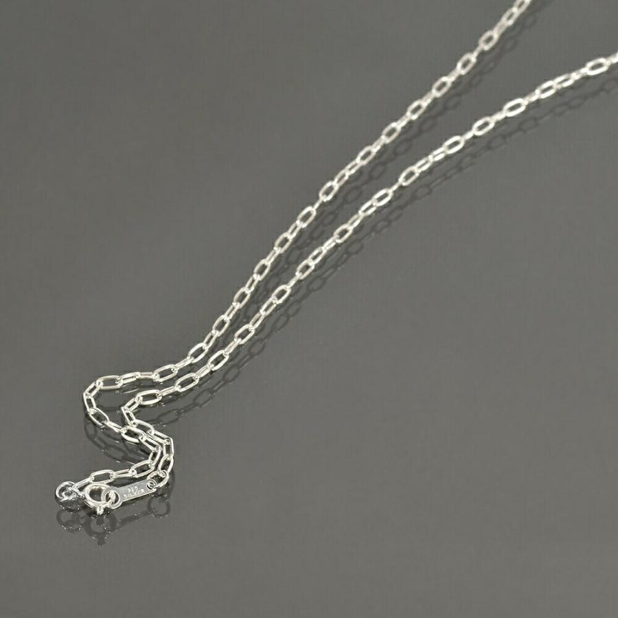 ネックレス チェーン シルバー925 ロング小豆チェーン 幅2.5mm 長さ 