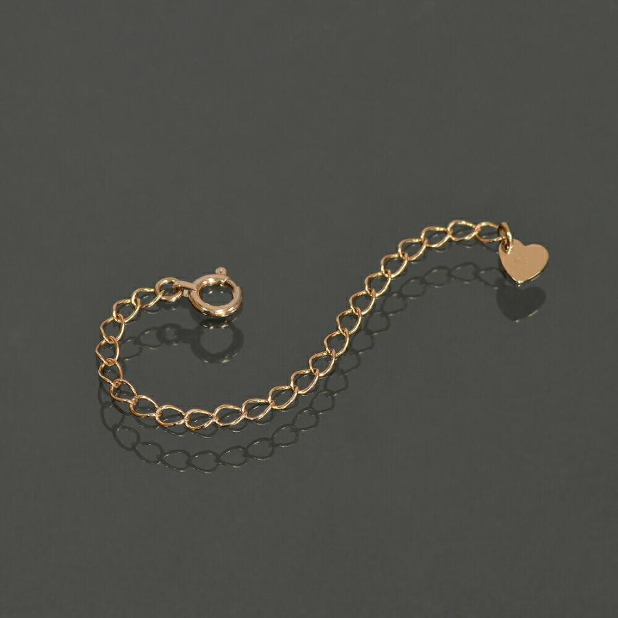 最大 オフ ネックレス用アジャスター ハート 18金 ピンクゴールド 幅2 1mm 長