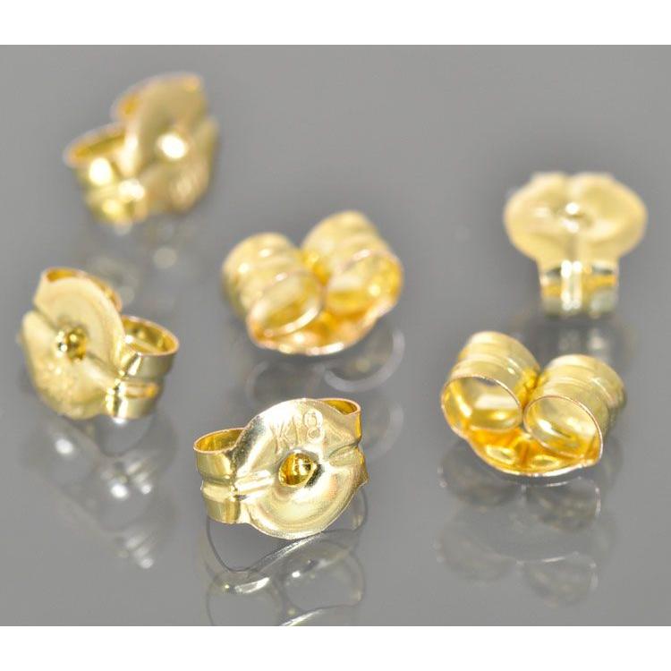 1個売り】 ピアスキャッチ 18金 イエローゴールド ピアスの