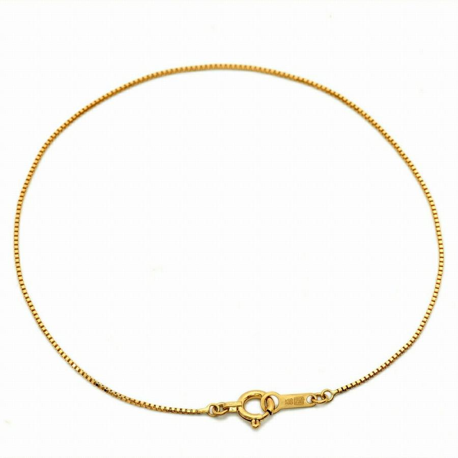 全国宅配無料 ブレスレット チェーン 18金 イエローゴールド ベネチアンチェーン 幅0 7mm 長さcm 鎖 K18yg 18k 貴金属 ジュエリー レディース メンズ ブランド直営 Www Skylanceronline Com