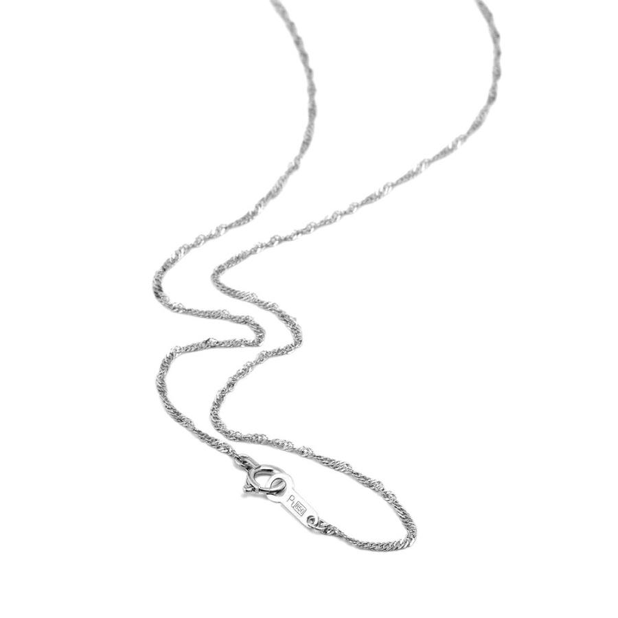 ネックレス チェーン Pt850 プラチナ スクリューチェーン 幅1 3mm 長さ70cm 鎖 850pt 貴金属 ジュエリー レディース メンズ 往復送料無料