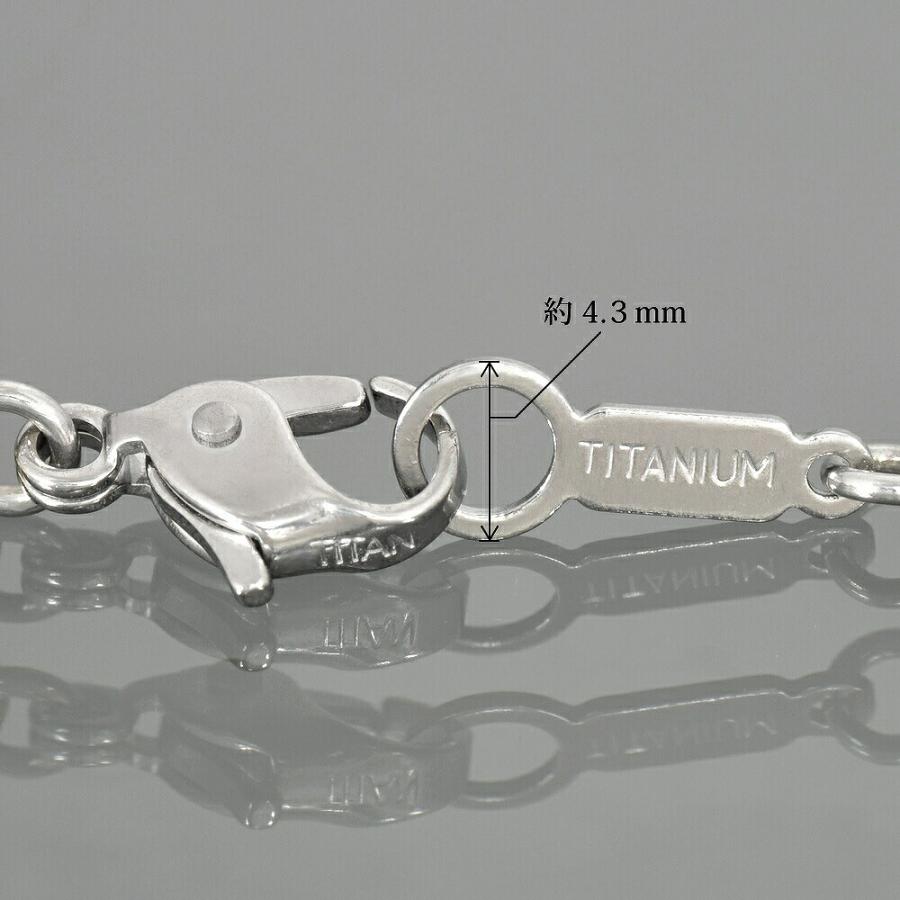 ネックレス チェーン 純チタン カット無し喜平チェーン 幅3.4mm 長さ