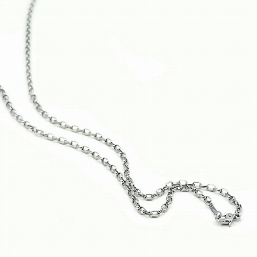 ネックレス チェーン 純チタン ロングロールチェーン 幅3.1mm 長 ネックレス チェーン 純チタン ロングロールチェーン 幅3.1mm 長