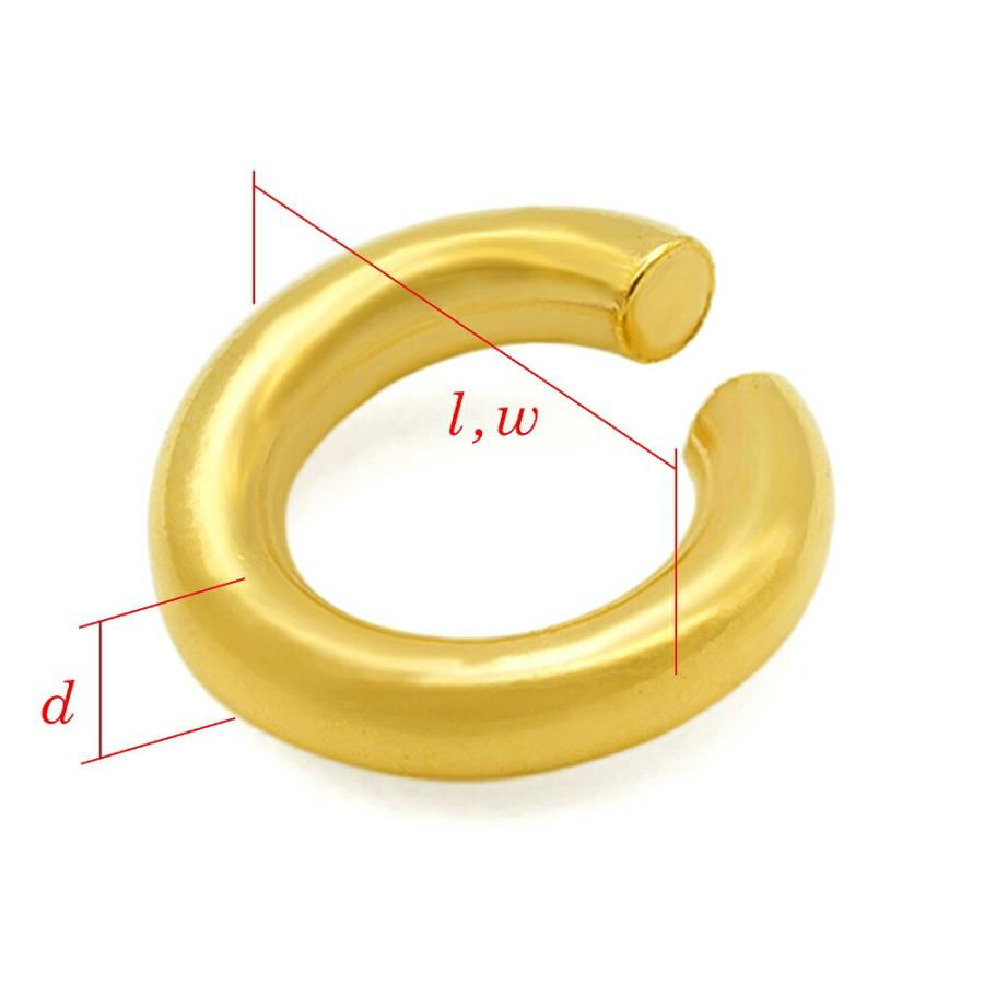 1個売り】 丸カン 18金 イエローゴールド 丸環 線径0.7mm 直径3.2mm 