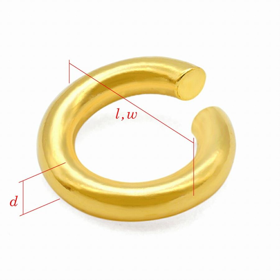 1個売り】 丸カン 18金 イエローゴールド 丸環 線径0.8mm 直径4.0mm 
