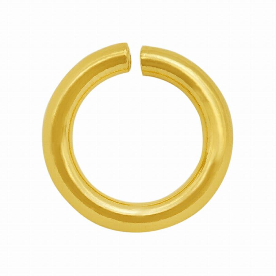1個売り】 丸カン 18金 イエローゴールド 丸環 線径1.2mm 直径7.0mm 