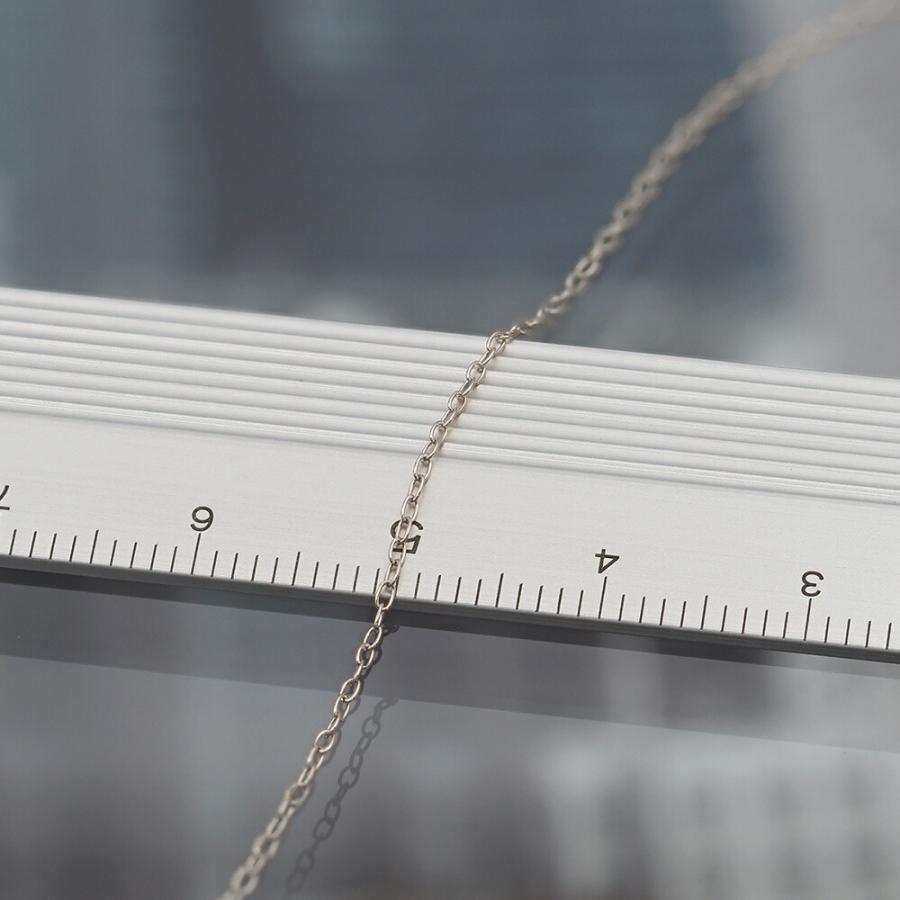 アンクレット チェーン PT850 プラチナ ふんわりロング小豆チェーン 幅1.0mm 長さ24cm｜鎖 850pt 貴金属 ジュエリー レディース メンズの画像
