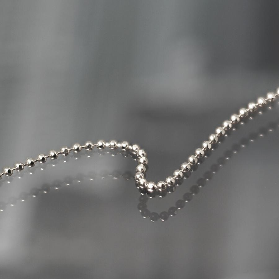 ブレスレット チェーン PT850 プラチナ カットボールチェーン 幅1.5mm 