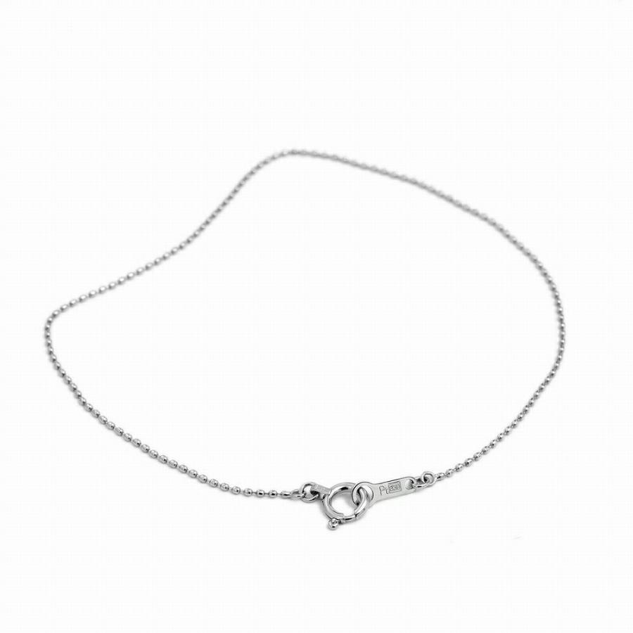 ブレスレット チェーン PT850 プラチナ ボールチェーン 幅0.8mm｜鎖