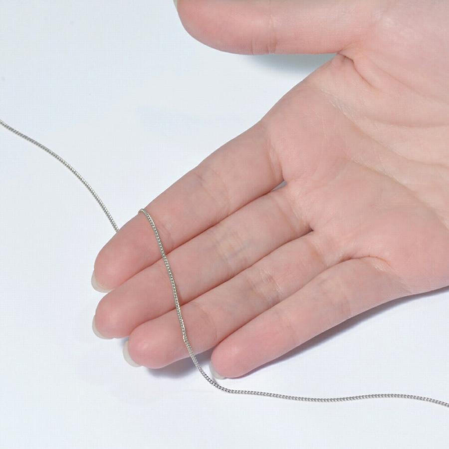 ブレスレット チェーン PT850 プラチナ 2面カット喜平チェーン 幅1.0mm 