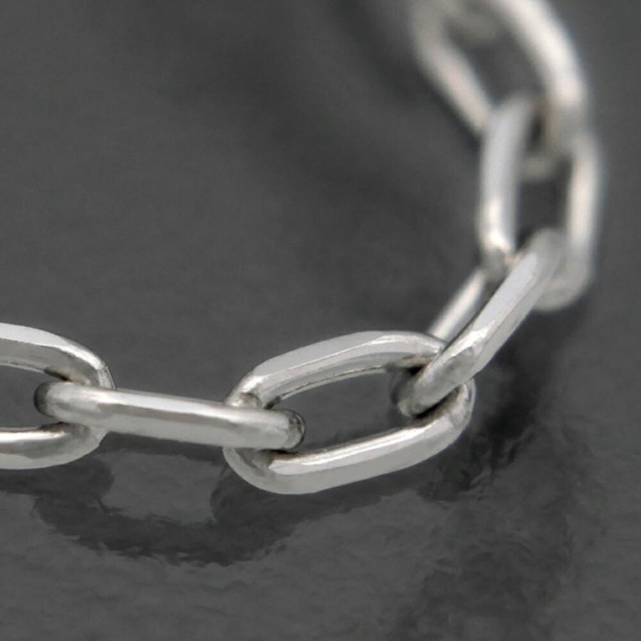 ブレスレット チェーン PT850 プラチナ 4面カット小豆チェーン 幅0.5mm｜鎖 850pt 貴金属 ジュエリー レディース メンズの画像