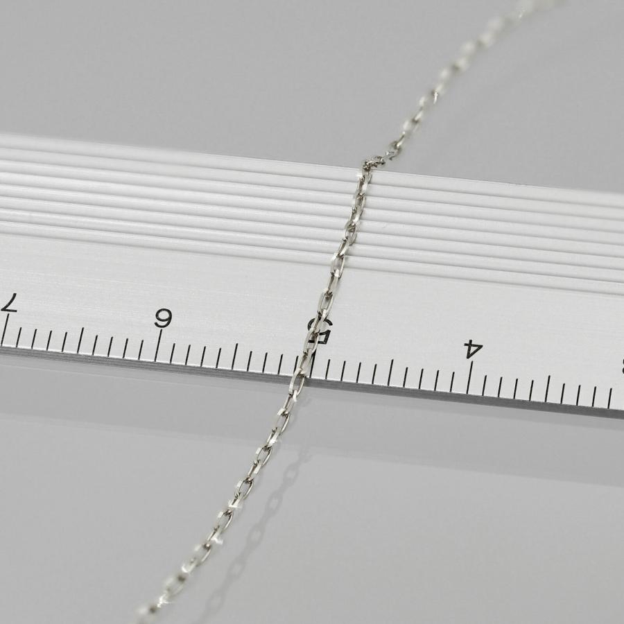 ブレスレット チェーン PT850 プラチナ 4面カット小豆チェーン 幅3.5mm