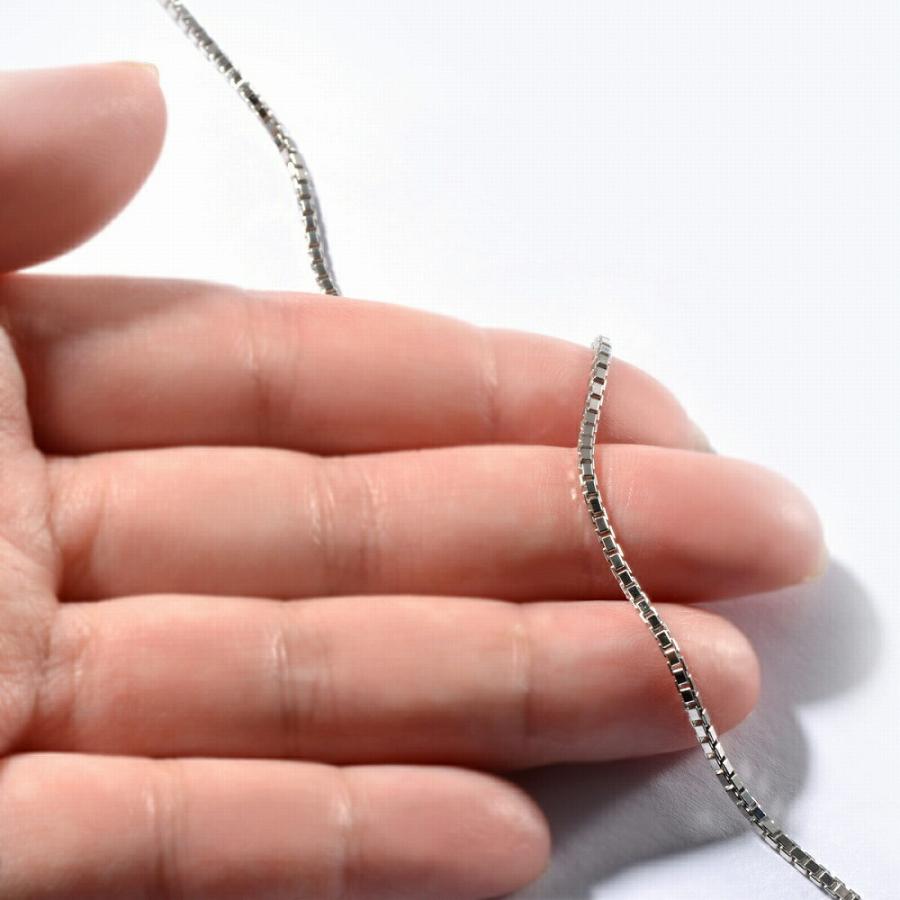 ブレスレット チェーン PT850 プラチナ ベネチアンチェーン 幅1.4mm｜鎖 850pt 貴金属 ジュエリー レディース メンズの画像