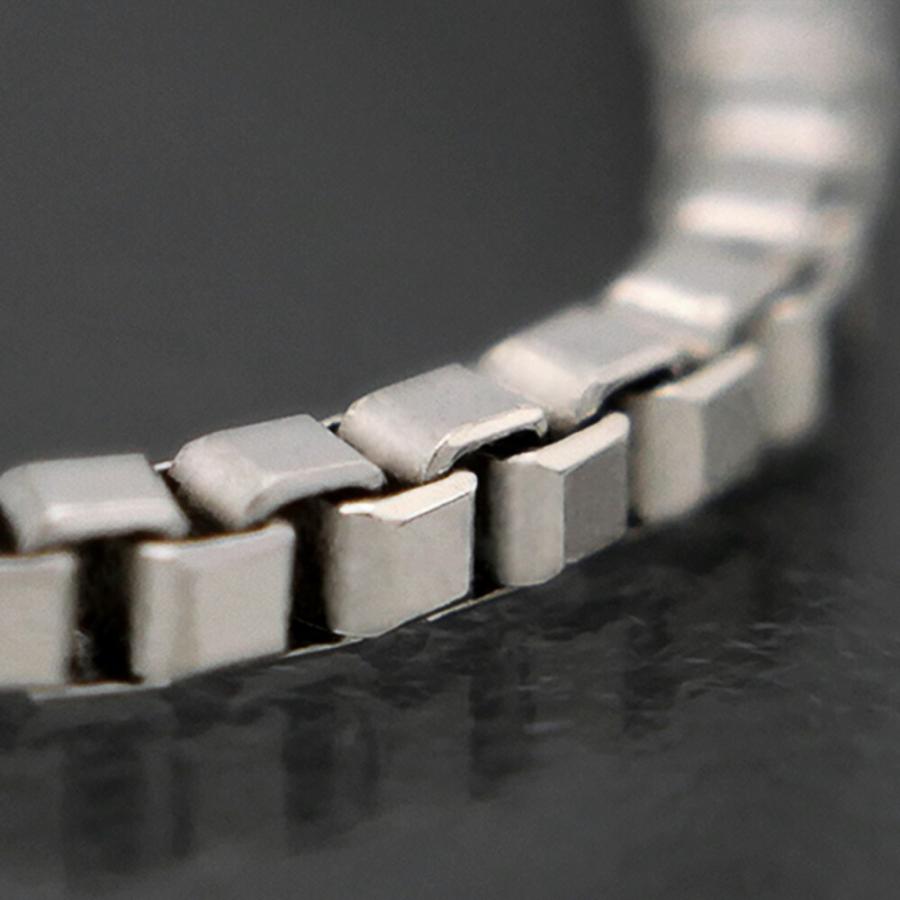 ブレスレット チェーン PT850 プラチナ ベネチアンチェーン 幅0.6mm