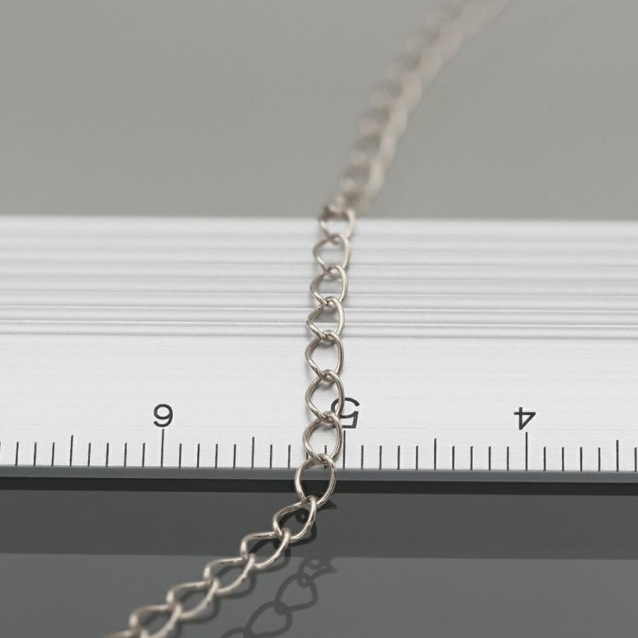 ネックレス用の延長アジャスター PT850 プラチナ 荒喜平（カゴ型） 幅2.1mm｜鎖 850pt 貴金属 ジュエリー レディース メンズ_4