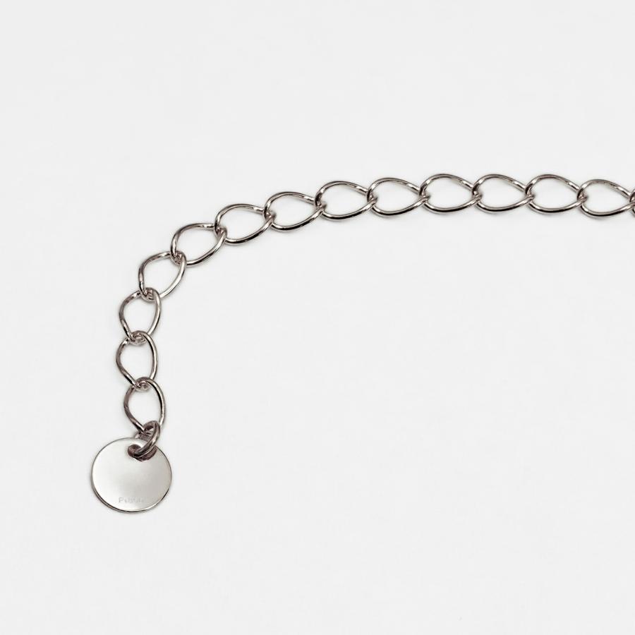 ネックレス用の延長アジャスター PT850 プラチナ 荒喜平（ラウンド） 幅2.1mm｜鎖 850pt 貴金属 ジュエリー レディース メンズ_1