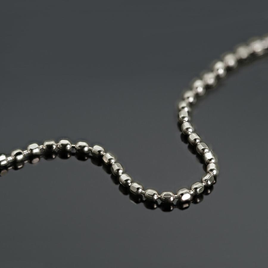 ネックレス チェーン PT850 プラチナ カットボールチェーン 幅0.8mm