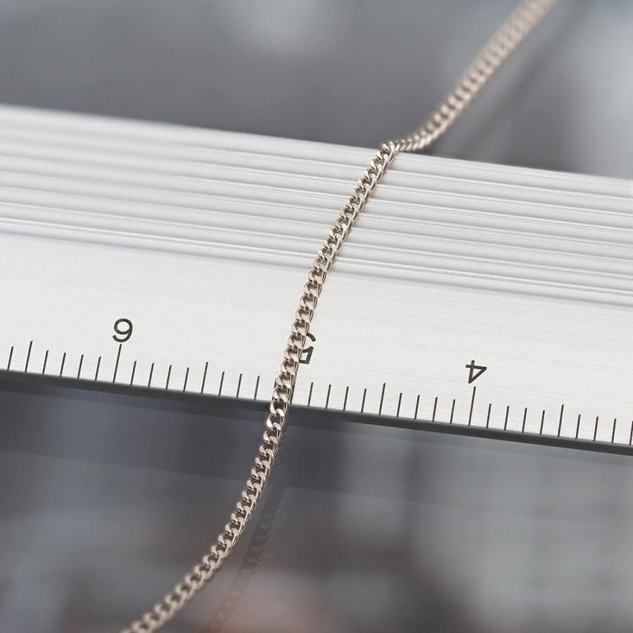 ネックレス チェーン PT850 プラチナ 2面カット喜平チェーン 幅0.9mm