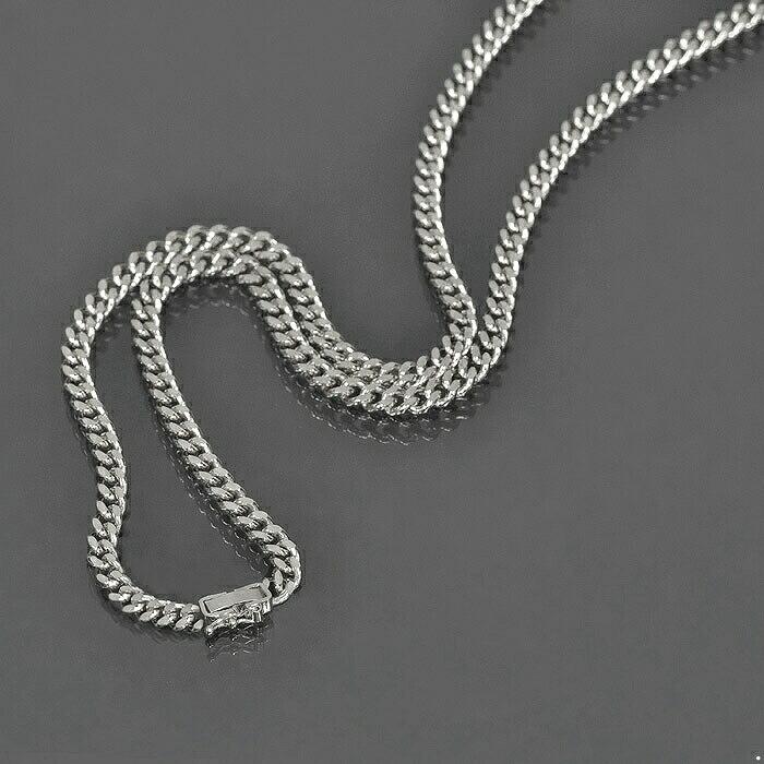 ネックレス チェーン PT850 プラチナ 2面カット喜平チェーン 幅3.3mm 