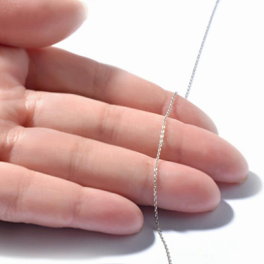 ネックレス チェーン PT850 プラチナ 小豆チェーン 幅0.8mm｜鎖 850pt 