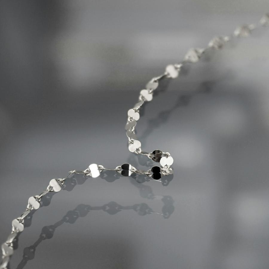 ネックレス チェーン PT850 プラチナ ペタルチェーン 幅1.3mm｜鎖