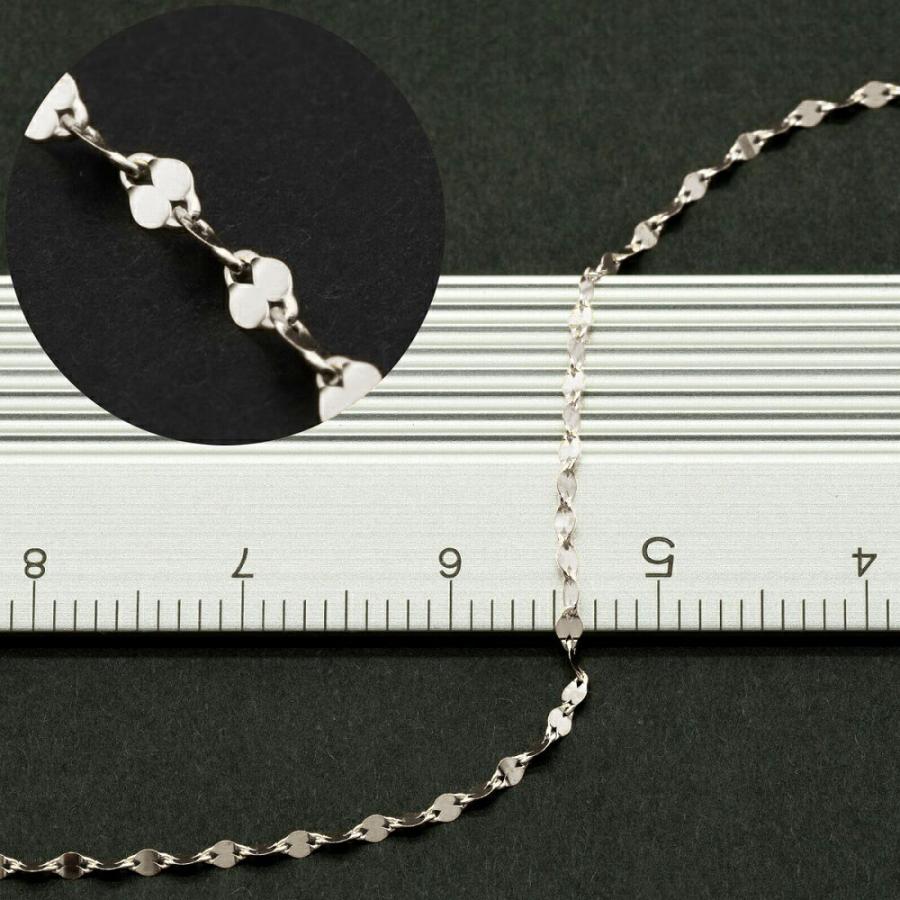 ネックレス チェーン PT850 プラチナ ペタルチェーン 幅1.3mm｜鎖