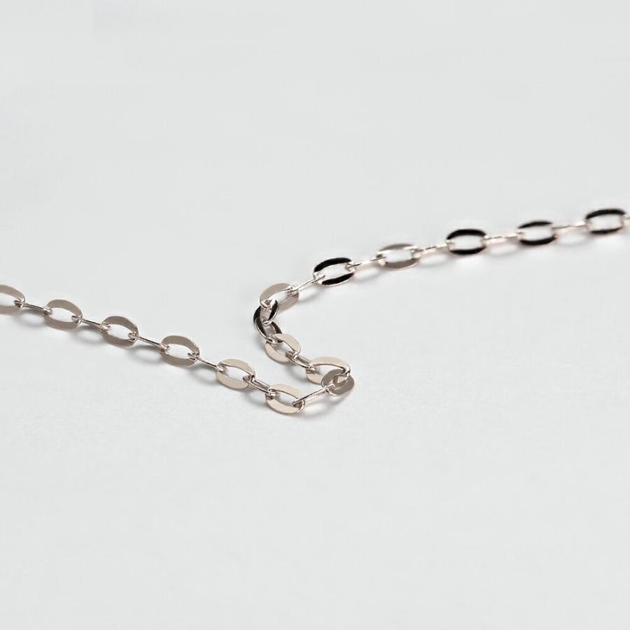 ネックレス チェーン PT850 プラチナ 小判みたいなチェーン 幅1.1mm｜鎖 850pt 貴金属 ジュエリー レディース メンズの画像