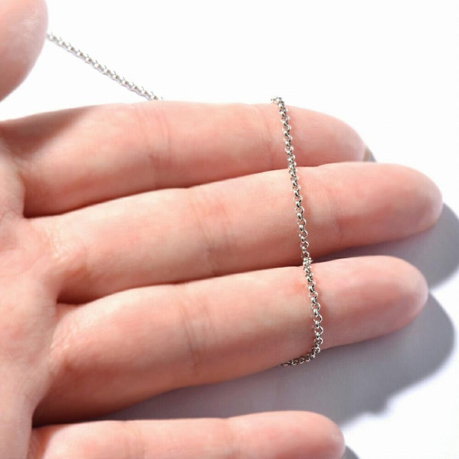 ネックレス チェーン PT850 プラチナ ロールチェーン 幅1.7mm｜鎖 