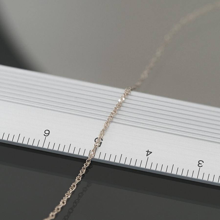 ネックレス チェーン PT850 プラチナ スクリューチェーン 幅0.9mm｜鎖