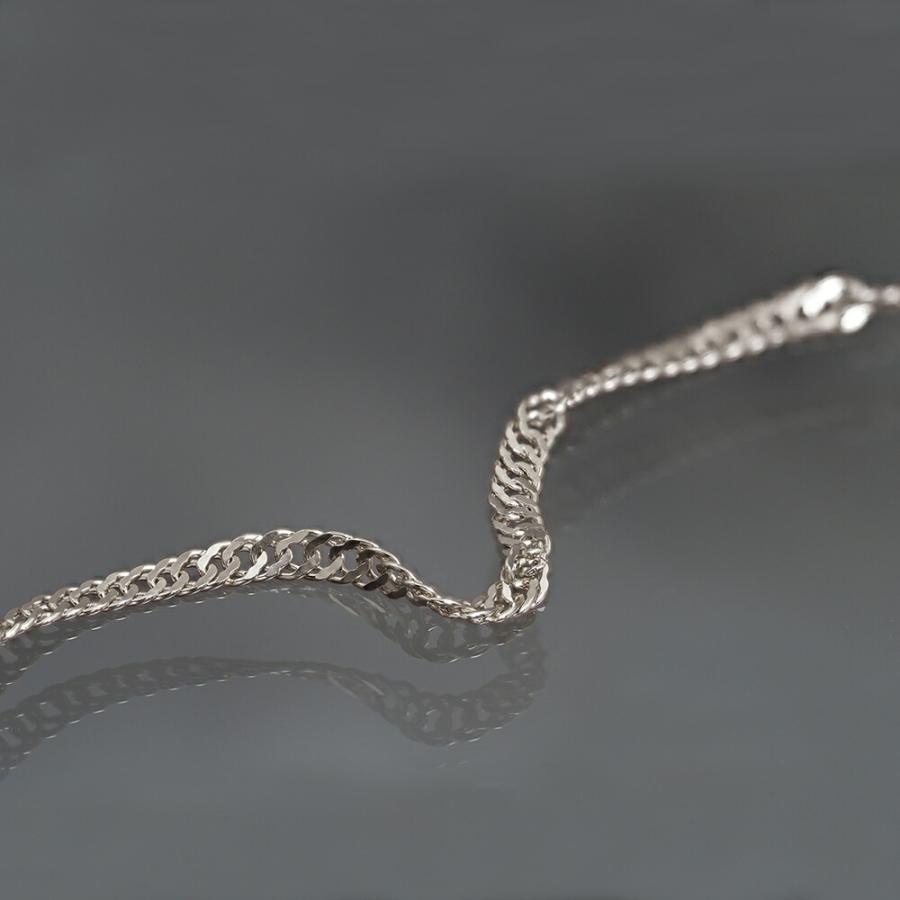 ネックレス チェーン PT850 プラチナ スクリューチェーン 幅2.4mm｜鎖