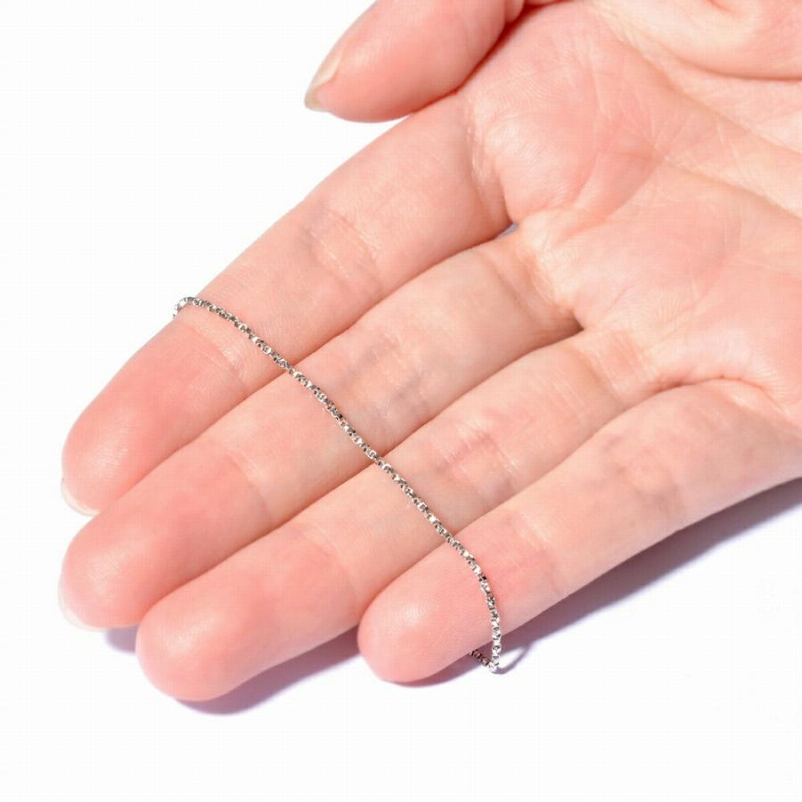 ネックレス チェーン PT850 プラチナ ツイストベネチアンチェーン 幅0.9mm｜鎖 850pt 貴金属 ジュエリー レディース メンズの画像