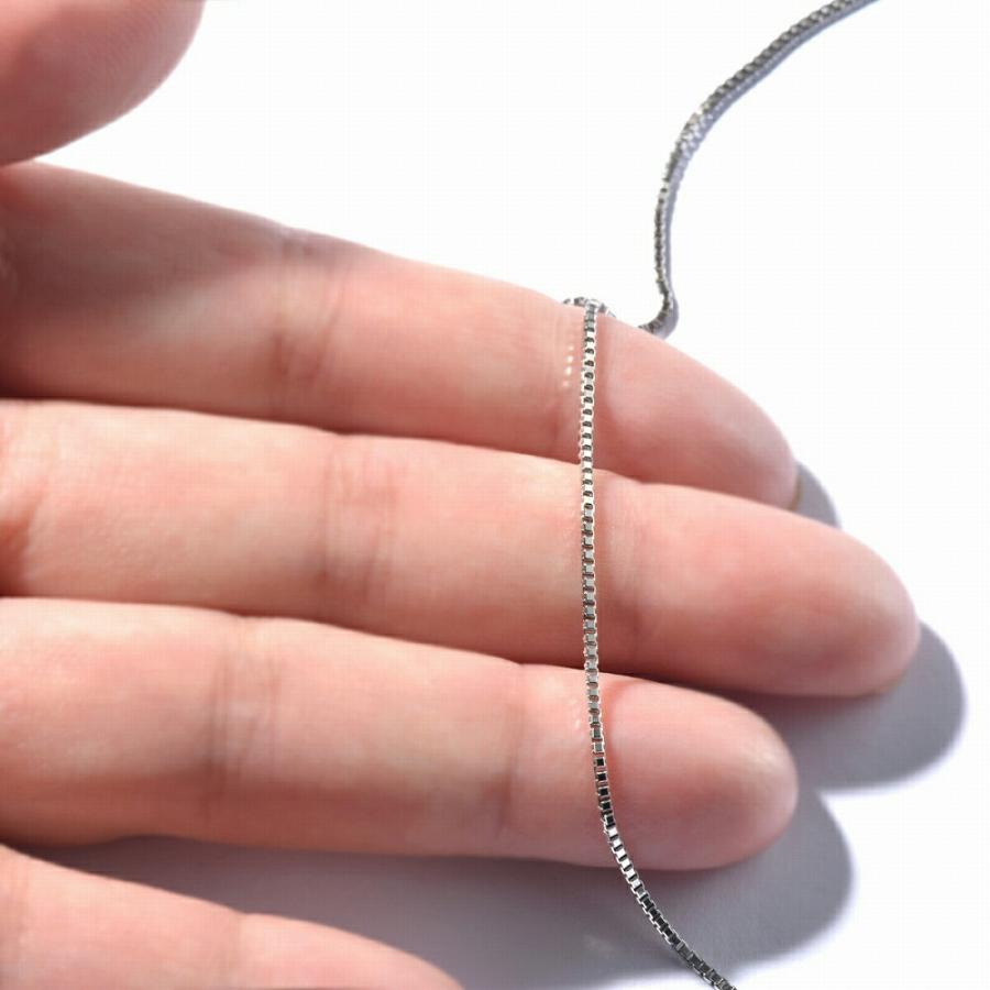 ネックレス チェーン PT850 プラチナ ベネチアンチェーン 幅1.0mm｜鎖 850pt 貴金属 ジュエリー レディース メンズの画像