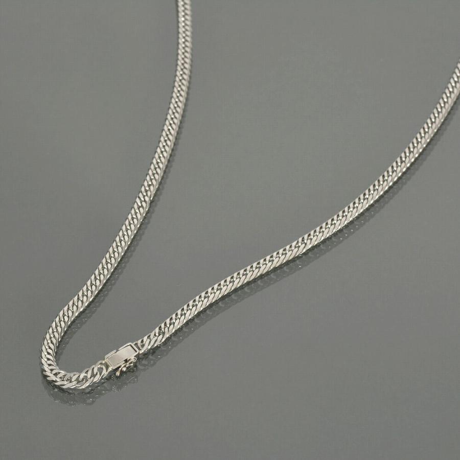 ネックレス チェーン PT850 プラチナ 6面カットダブル喜平チェーン 幅 
