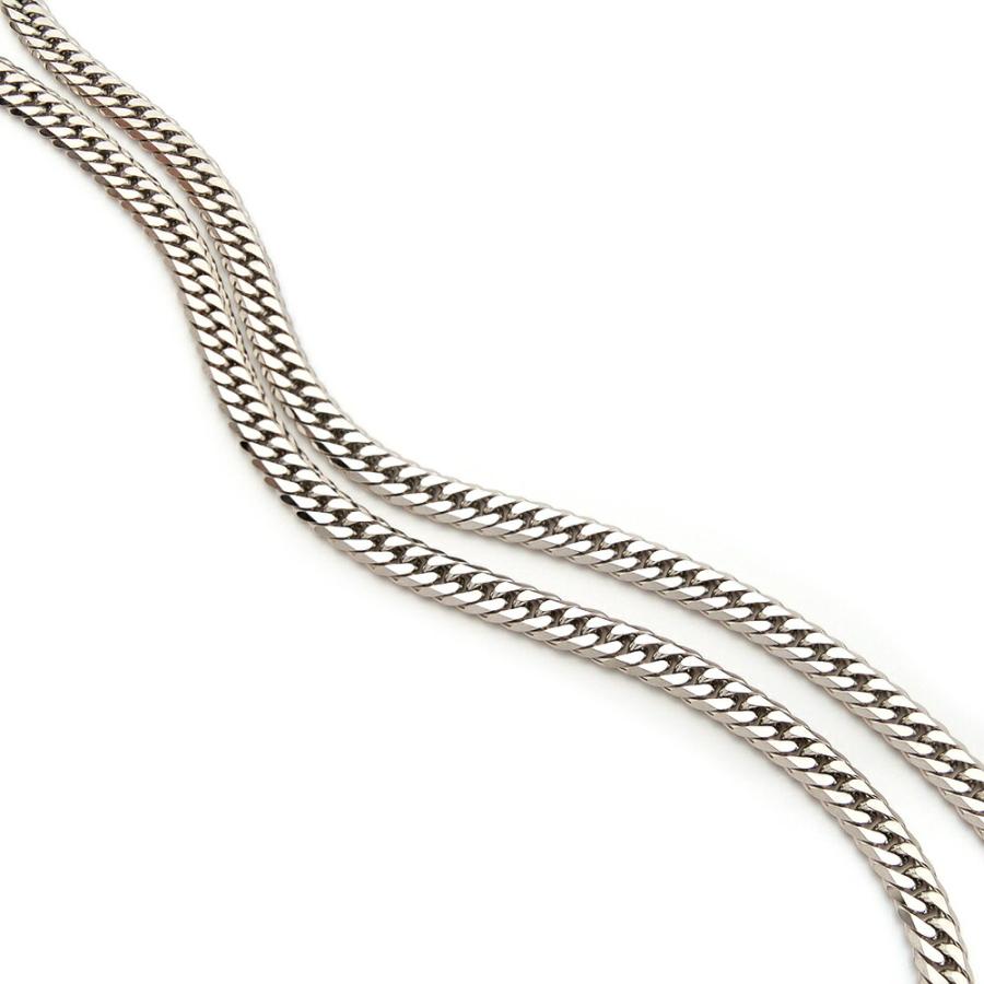 ネックレス チェーン PT850 プラチナ 6面カットダブル喜平チェーン 幅