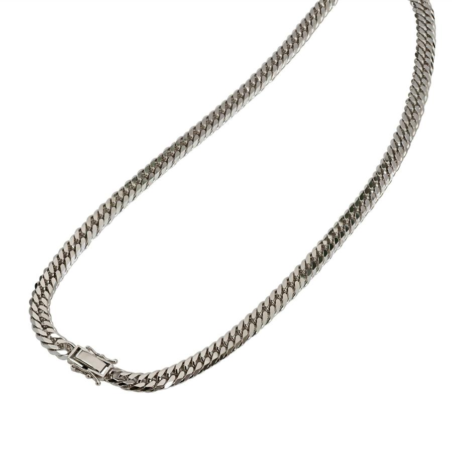 ネックレス チェーン PT850 プラチナ 6面カットダブル喜平チェーン 幅