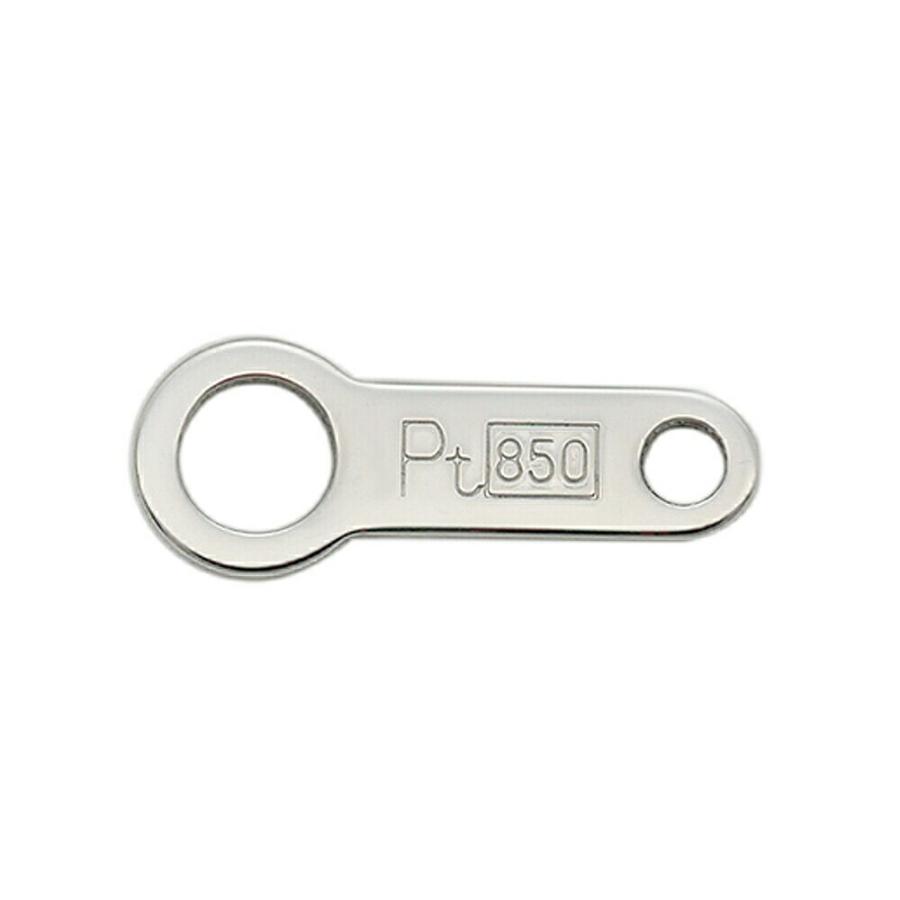 1個売り】 留め具 PT850 プラチナ 小プレート 縦7.5mm ダルマカン