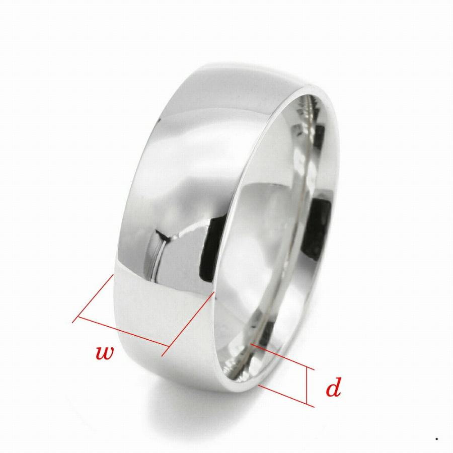 指輪 PT900 プラチナ 甲丸リング 幅10.0mm ピンキーリングもございます 