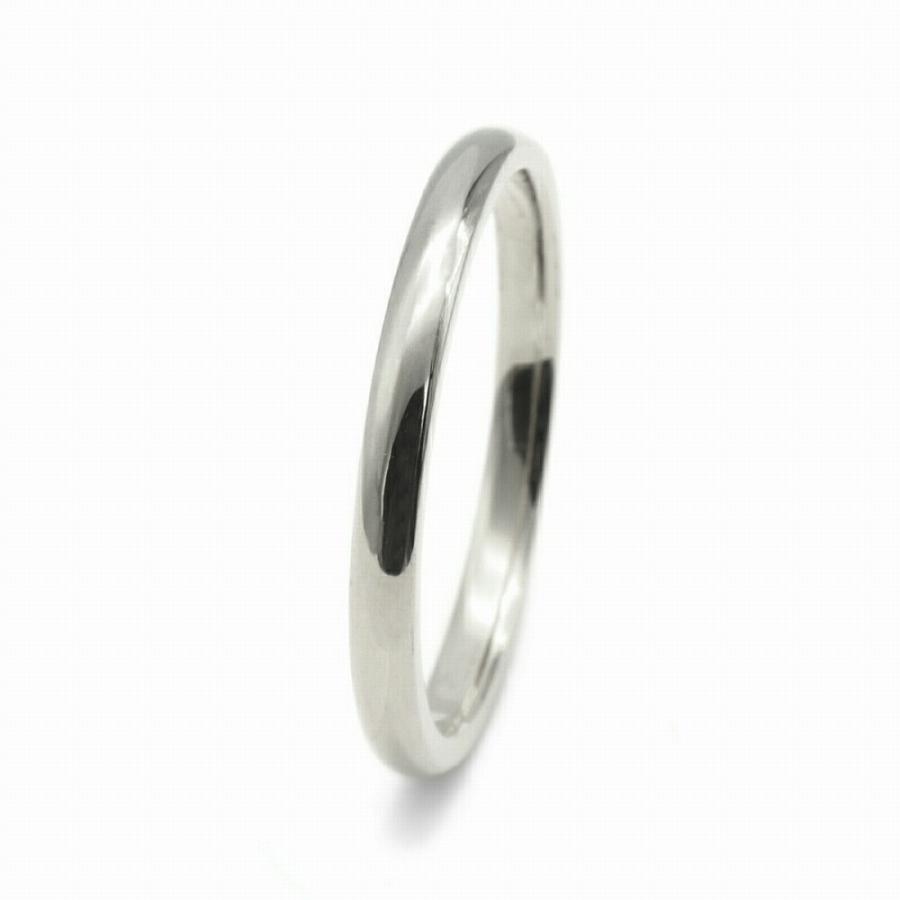 指輪 PT900 プラチナ 甲丸リング 幅2.0mm ピンキーリングもございます