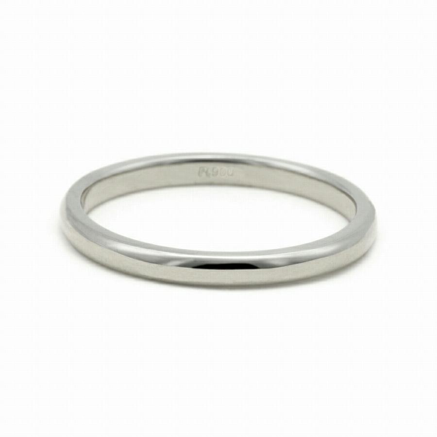 指輪 PT900 プラチナ 甲丸リング 幅2.0mm ピンキーリングもございます