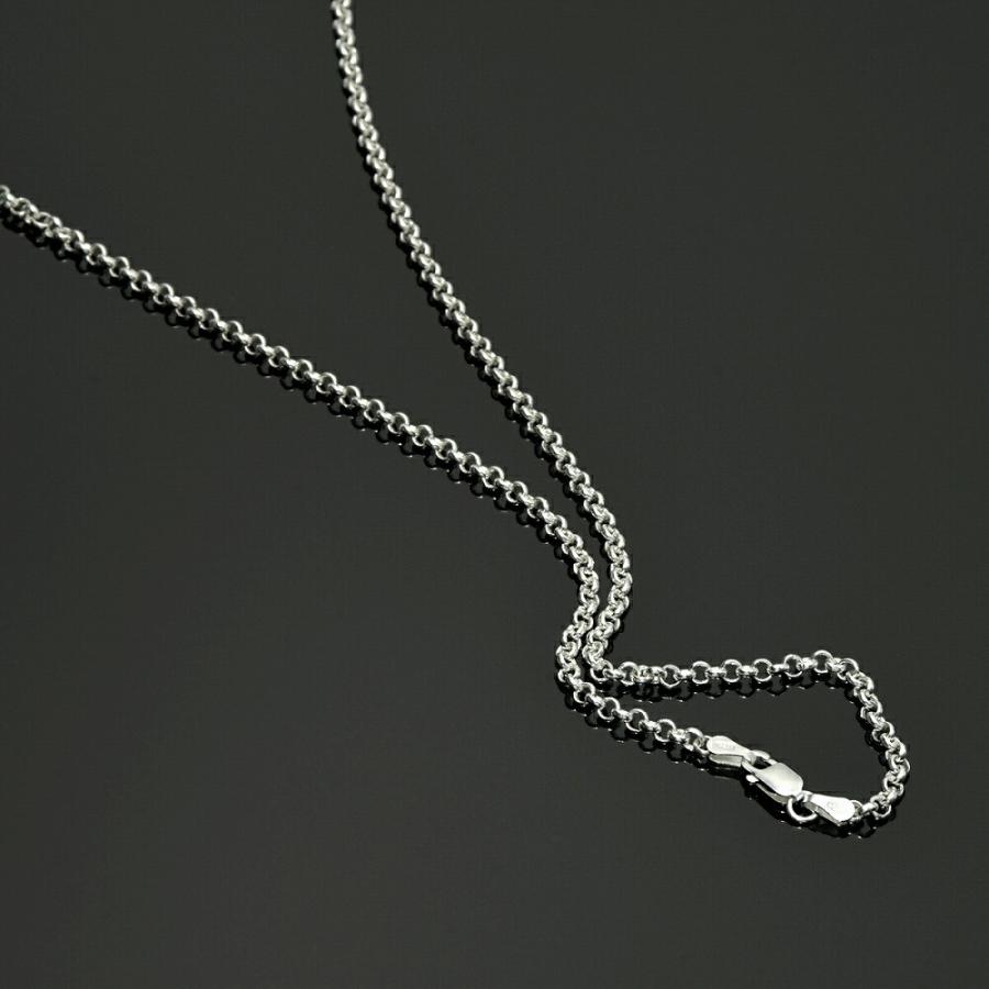 ネックレス チェーン シルバー925 ロールチェーン 幅3.1mm 長さ50cm