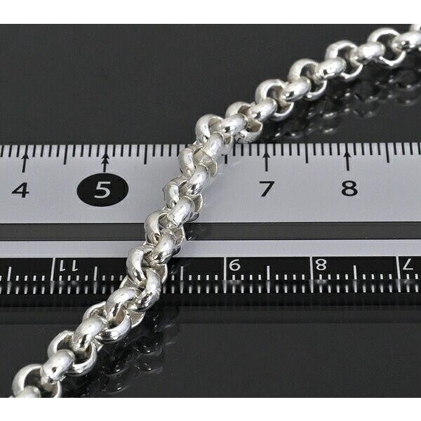 ネックレス チェーン シルバー925 ロールチェーン 幅5.5mm 長さ50cm