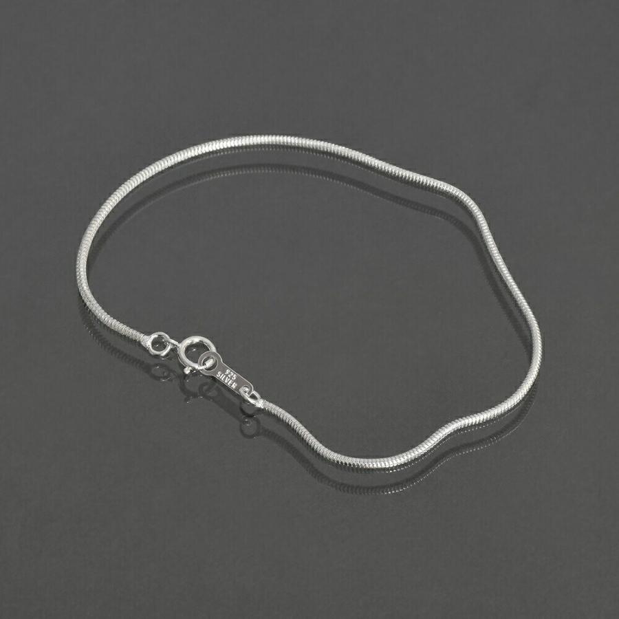 ブレスレット チェーン シルバー925 スネークチェーン 幅1.4mm 長さ 