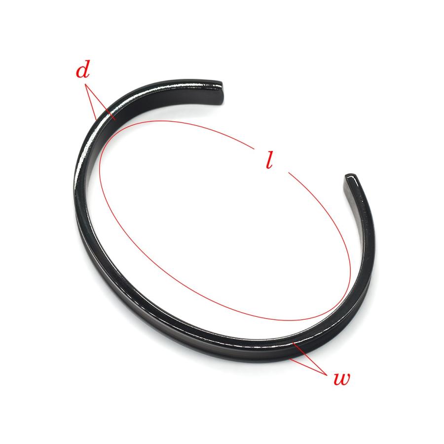 バングル サージカルステンレス 中央が窪んだデザインバングル マット