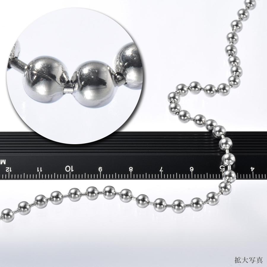ネックレス チェーン サージカルステンレス 316L ボールチェーン 幅4.5