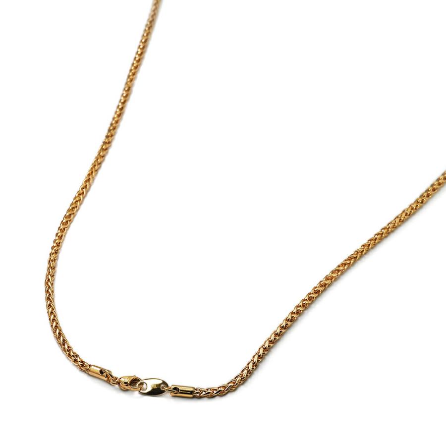 ネックレス チェーン サージカルステンレス 316L 金色 スパイク